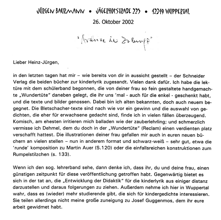 Brief Baurmann